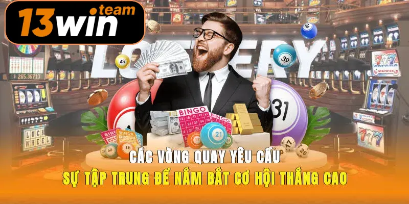 Các vòng quay yêu cầu sự tập trung để nắm bắt cơ hội thắng cao