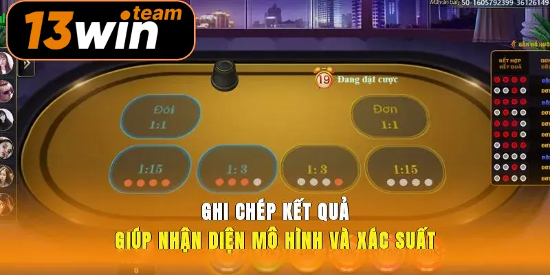 Ghi chép kết quả giúp nhận diện mô hình và xác suất