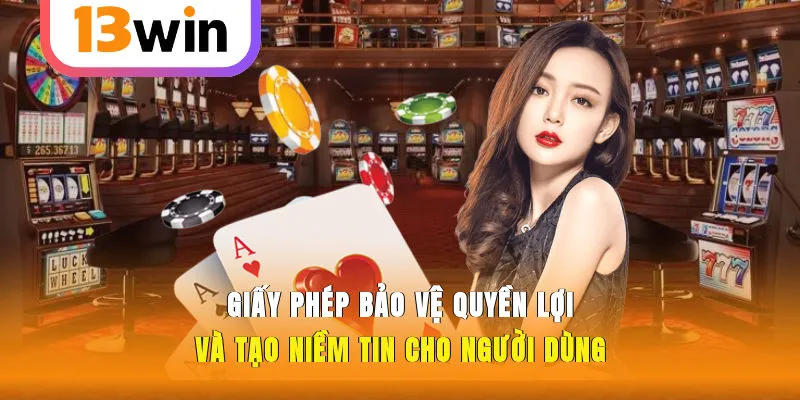 Giấy phép bảo vệ quyền lợi và tạo niềm tin cho người dùng