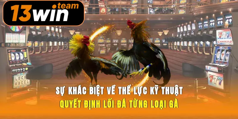Sự khác biệt về thể lực kỹ thuật quyết định lối đá từng loại gà