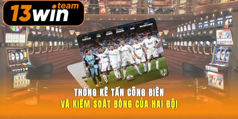 Thống kê tấn công biên và kiểm soát bóng của hai đội